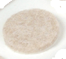 Expanded Technologies 339/340 Heavy Duty Circle Felt Pads, Color-Beige