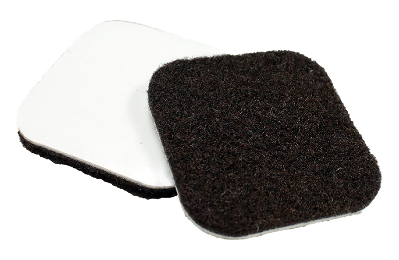 Expanded Technologies 341/342 Heavy Duty Square Felt Pads, Color-Beige