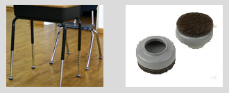 Expanded Technologies 137 Slip-Over Floor Savers For Glides 1" & Under, Size- 1-1/4"