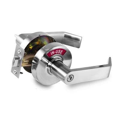 Vizilok C3F Privacy Door Lock with Occupancy Indicator in Satin Chrome