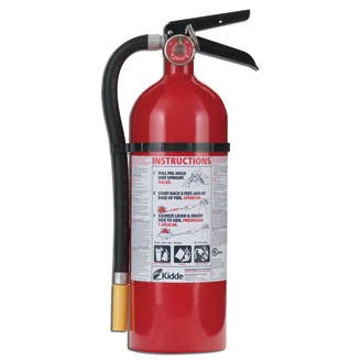 Kidde PRO5MP Rechargeable Fire Extinguisher w/ Wall Hook, For Multipurpose Use