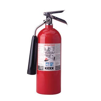 Kidde PRO5CD Rechargeable CO2 Fire Extinguisher w/ Wall Hook, For Electrical Risks