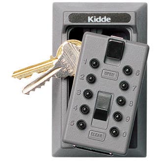Kidde KeySafe Original Portable 3-Key Key Storage, Pushbutton