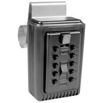 Kidde 001266 KeySafe Pro Window Mount Key Storage, Pushbutton, Black