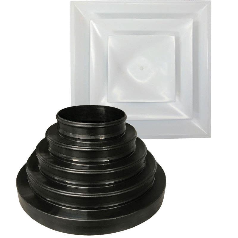 American Louver STR-C-W-NRD Universal Diffuser Kit