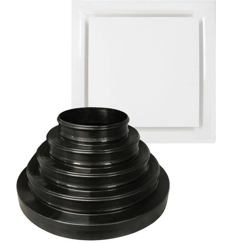 American Louver STR-PQ-W-NRD-R6 Universal Diffuser Kit