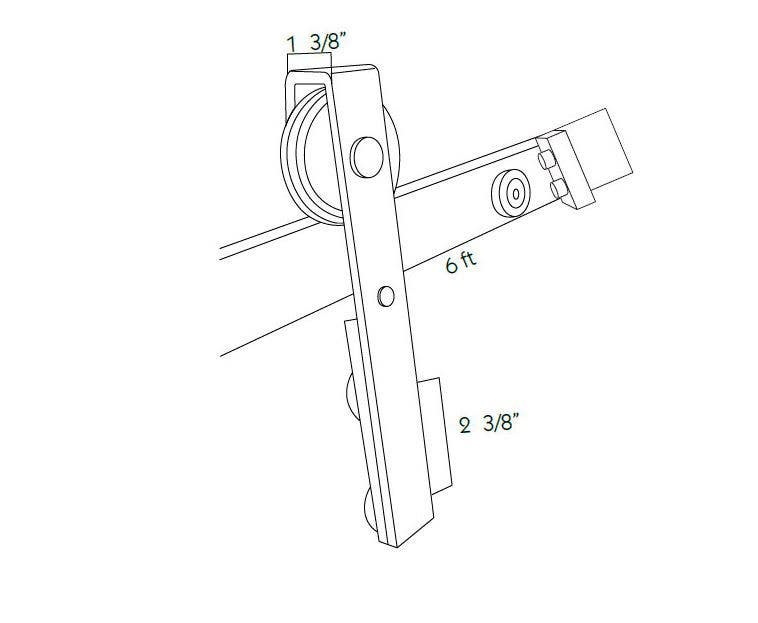 Jako JK15901 Modern Sliding Door System for Glass Door