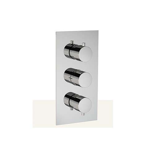 Rain Therapy PS 3071-T J /J/R In Wall Thermostatic 3/4" Valve w/ Shut-Off & Filters, Round Knob, 3 Control