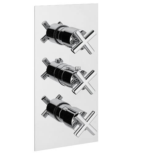 Rain Therapy PS OM-3061XT/X/R In Wall Thermostatic 3/4" Valve w/ 2 Way Diverter & 1 Vol. Control