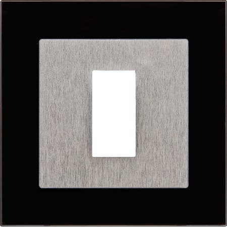 Ekey 101703, Frame FS OM GL, Frame FS OM Glass Black IP44