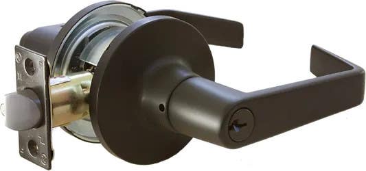 Delaney E Series CT Lever Style Grade 2 Heavy Duty Cylindrical Leverset, Finish - Satin Chrome