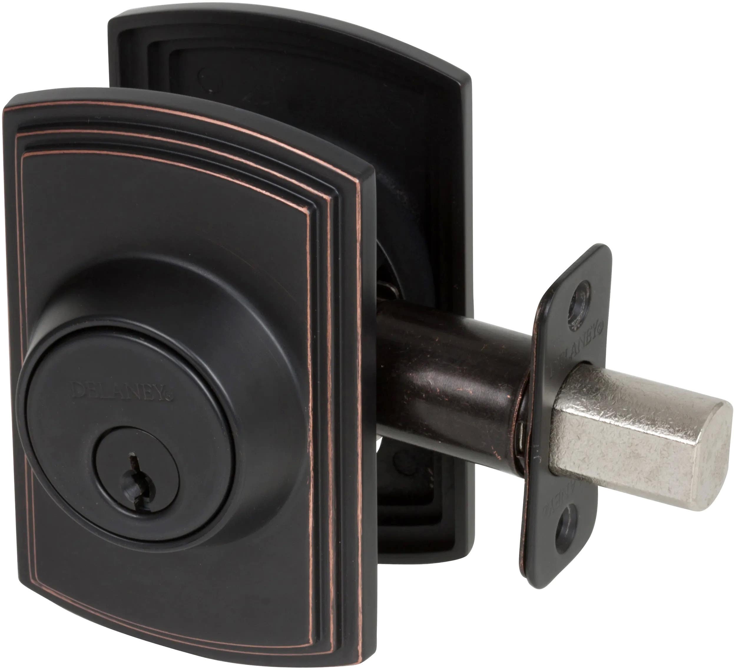 Delaney 37200 Callan Square Deadbolt,Function - Single Cylinder