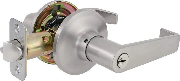 Delaney D2 ET Lever Grade 3 Traditional Leverset,Finish - Satin Nickel