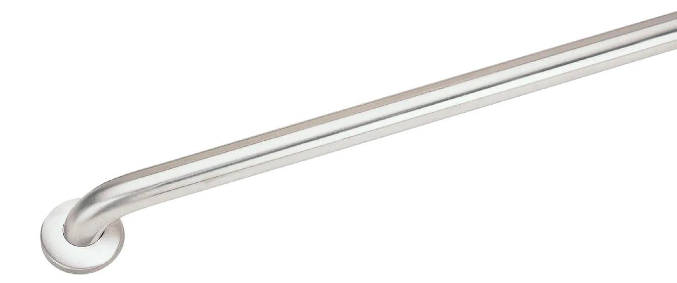 Delaney 5120 1-1/2" Satin Stainless Steel Grab Bar Concealed Screw Flange