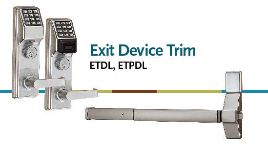 Alarm Lock ETDL Series Exit Device Trim, Keypad Only