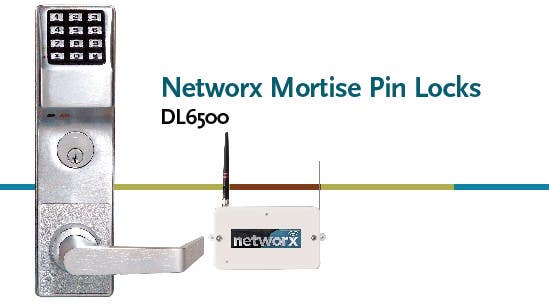 Alarm Lock PL6500/PL6600 Networx Mortise Digital Lock w/ Door Position Switch, Prox Only, Satin Chrome