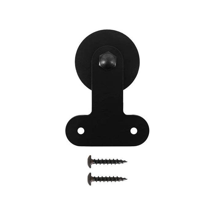 Custom Service Hardware QG.1310.E04.08-6S  Front Mount Square Black Rolling Door Hardware Kit