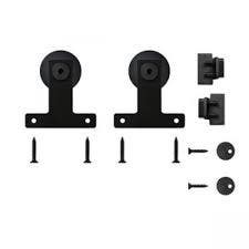 Custom Service Hardware QG.1410.04.08 Quiet Glide Hook Black Rolling Door Hardware Without Rail