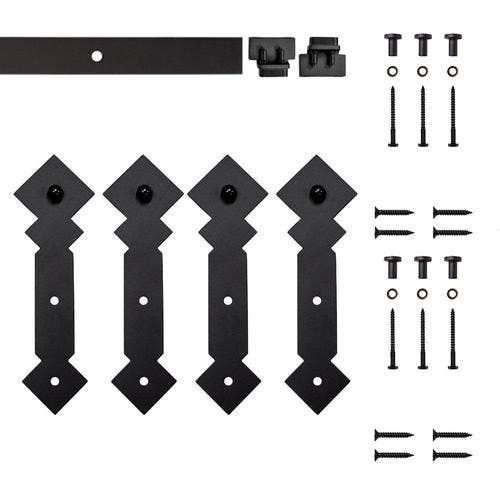 Custom Service Hardware QG.1410.05.08 Quiet Glide Hook Black Rolling Door Hardware Without Rail