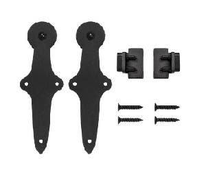 Custom Service Hardware QG.1410.11.08 Quiet Glide Hook Black Rolling Door Hardware Without Rail