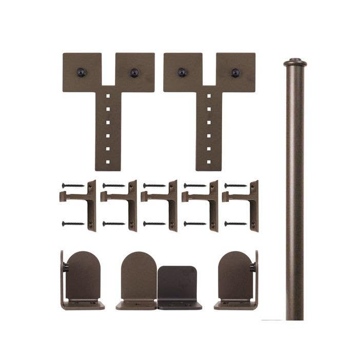 Custom Service Hardware QG.1310.D.02 Dually Rolling Door Hardware Kit