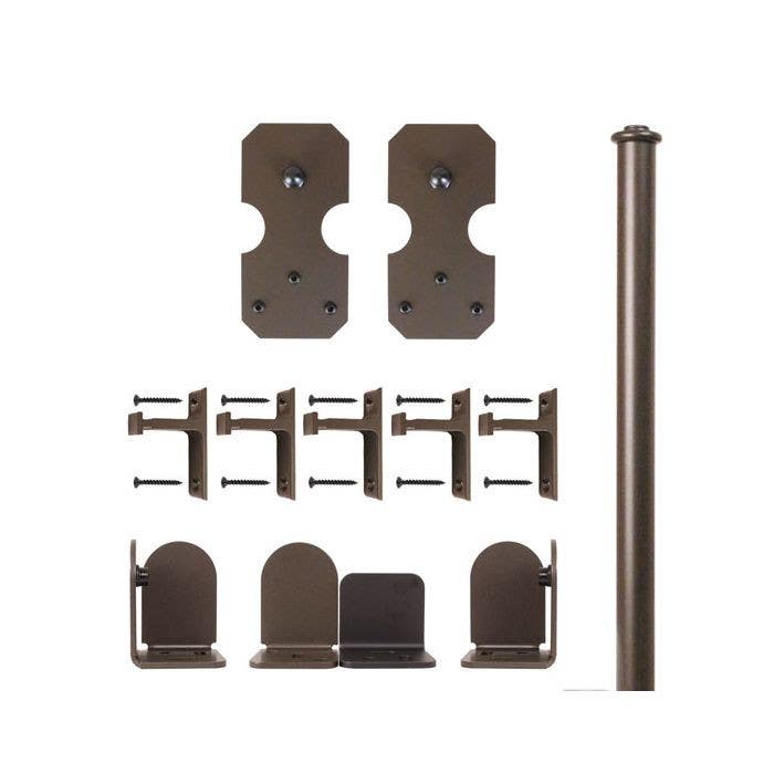 Custom Service Hardware QG.1300.NR.02 Notch Rechtangle Hardware Short Bracket Kit