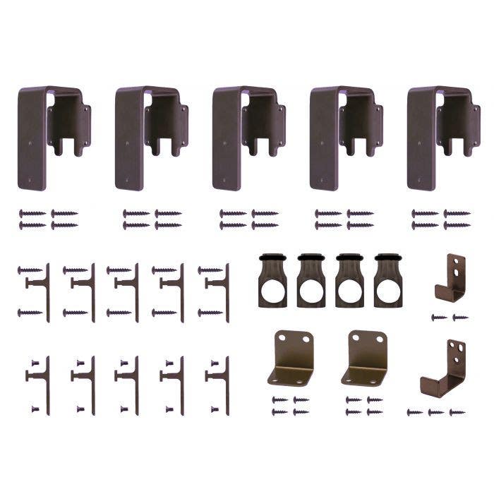 Custom Service Hardware QG.1312.01.0 Rolling Door Bypassing Hardware Kit For Round Rail