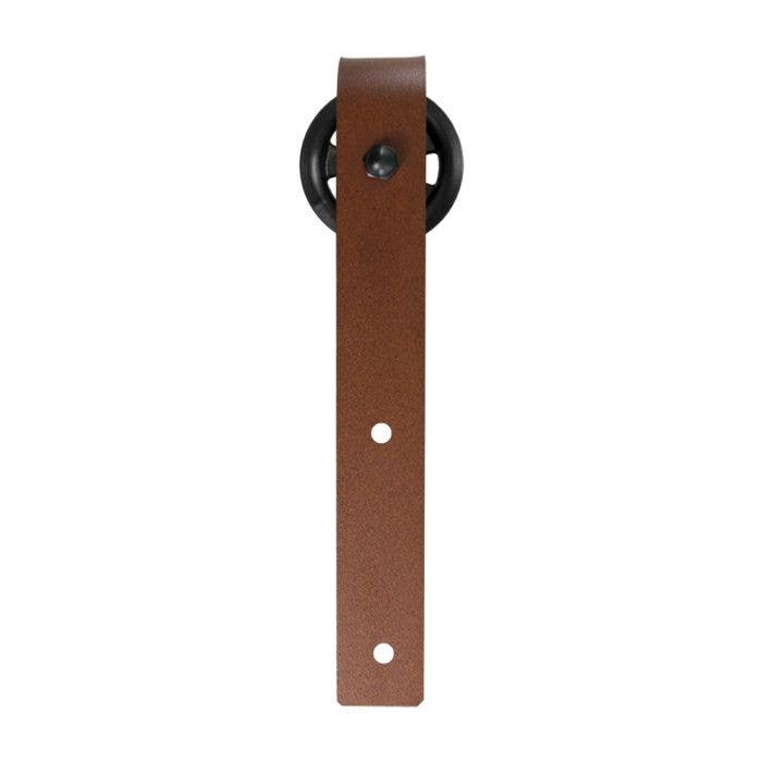 Custom Service Hardware QG.FR1304.HK3.08 Dually Style Strap Roller With 3 in. Wheel For Flat Track System