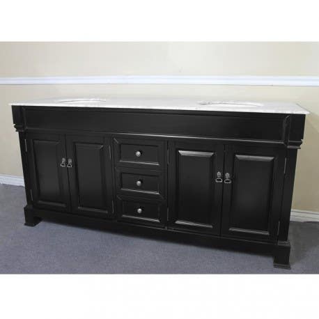 Bellaterra 203172 In Single Wall Mount Style Sink Vanity-Wood-Black - 18.5x16.5"