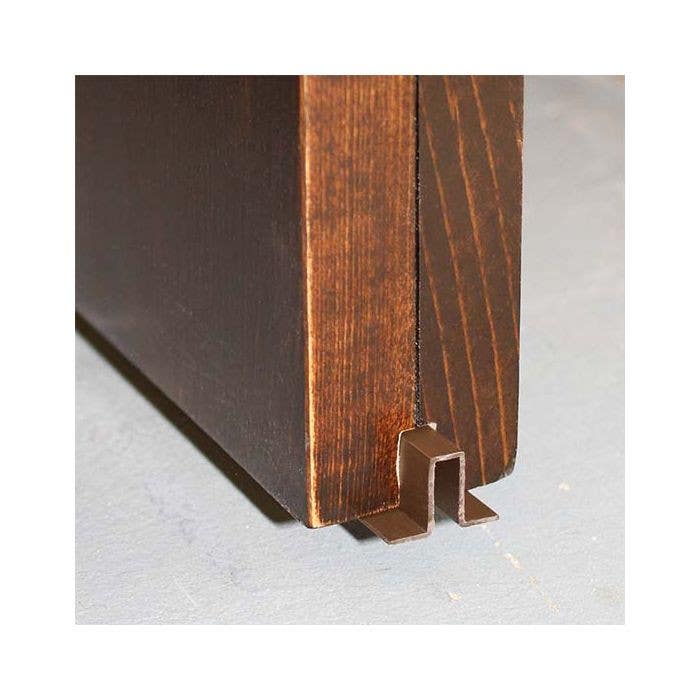 Custom Service Hardware QG.1313.CH36.07 Quiet Glide 36'' Plastic Channel, Brown