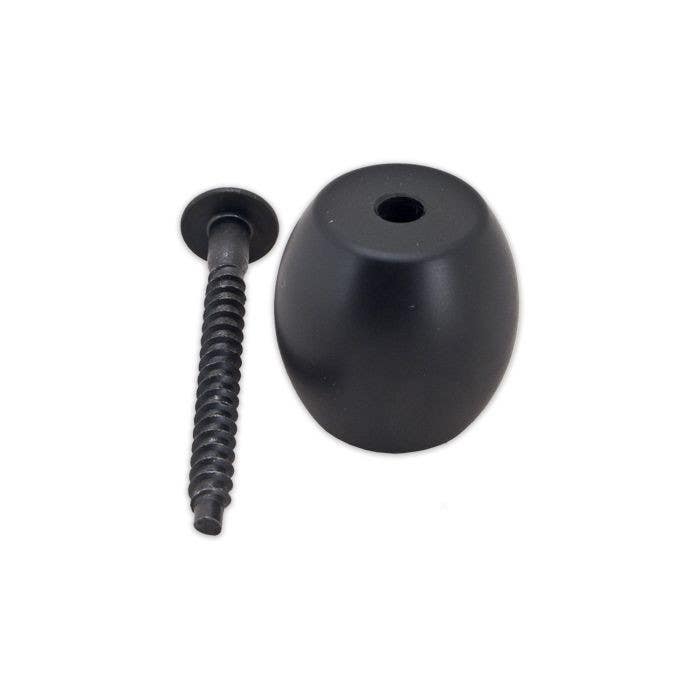 Custom Service Hardware QG.1000.08 Quiet Glide Black Rolling Center Guide Kit