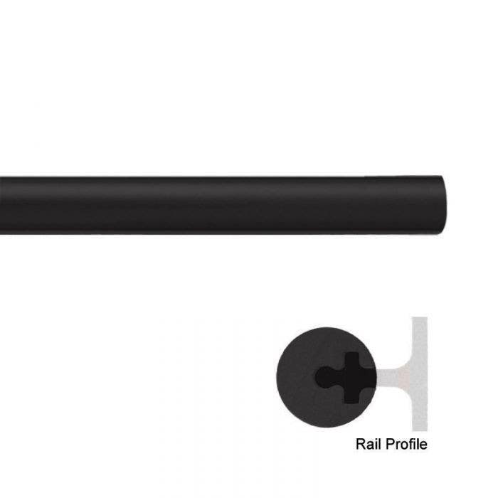 Custom Service Hardware QG.4004.0 Round Aluminum Rail for Rolling Barn Doors, 4-foot