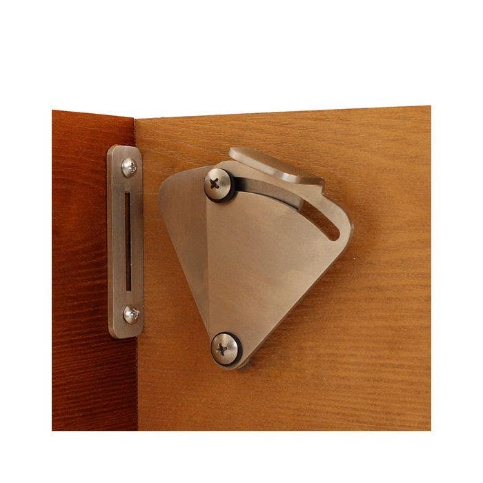 Custom Service Hardware NT.1479.01.SS Rolling Door Latch & Strike Plate, Stainless Steel