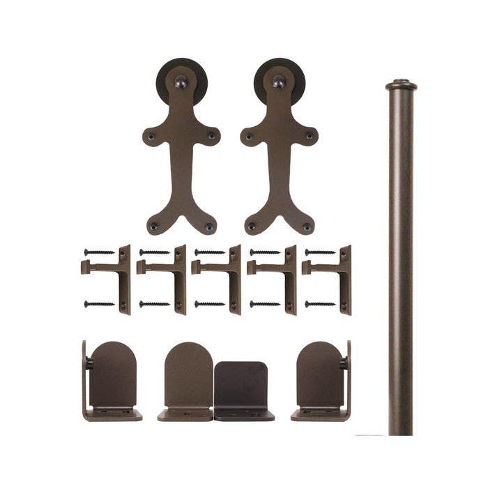 Custom Service Hardware QG.1300.GB.07-NR GingerBread Hardware Short Bracket Kit Oil Rubbed Bronze