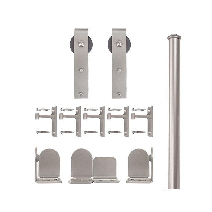 Custom Service Hardware QG.1300.HK.02-NR Hook Hardware Short Bracket Kit Satin Nickel
