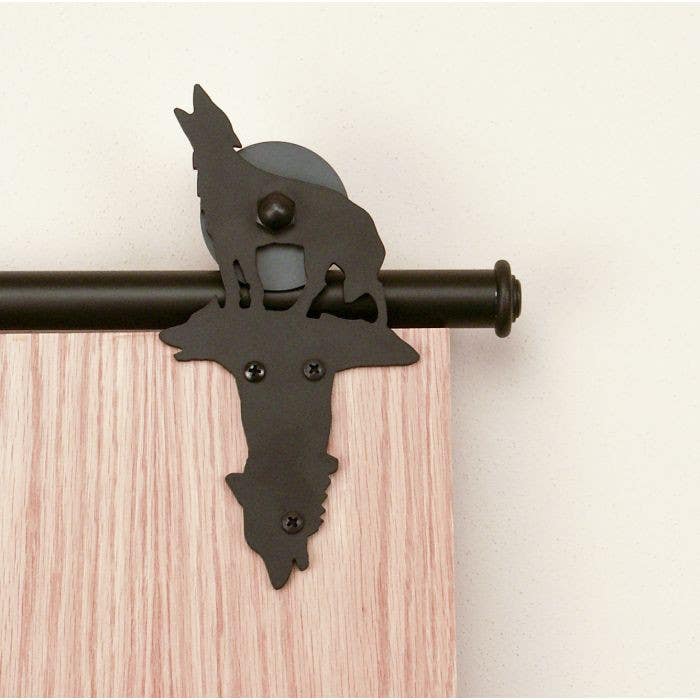 Custom Service Hardware QG.1310.NK.08-NR Kaminski Wolf Hardware Short Bracket Kit Black