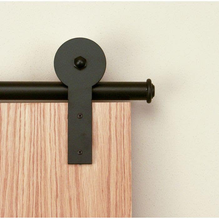 Custom Service Hardware QG.1310.RS.08-NR Round Stick Hardware Short Bracket Kit Black