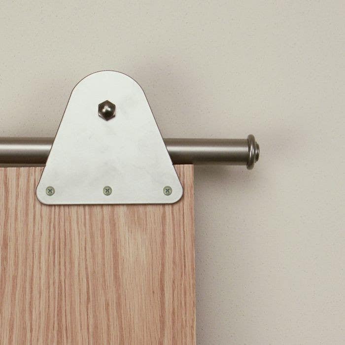 Custom Service Hardware QG.1310.T.02-NR Triangle Hardware Short Bracket Kit Satin Nickel