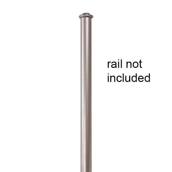 Custom Service Hardware QG.1310.TM.02-NR Top Mount Hardware Short Bracket Kit Satin Nickel