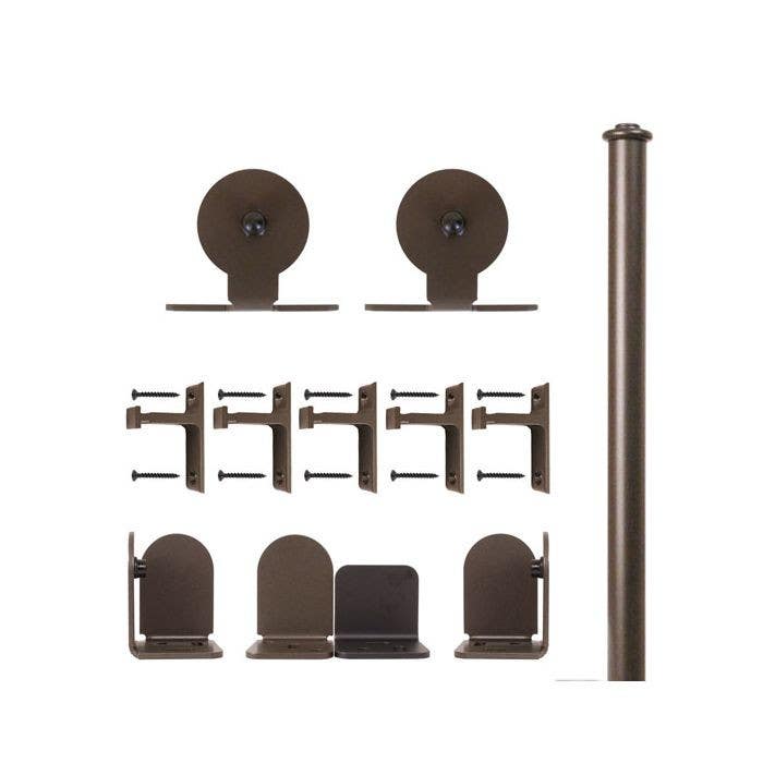 Custom Service Hardware QG.1310.TM.07-NR Top Mount Short Bracket Kit Oil Rubbed Bronze
