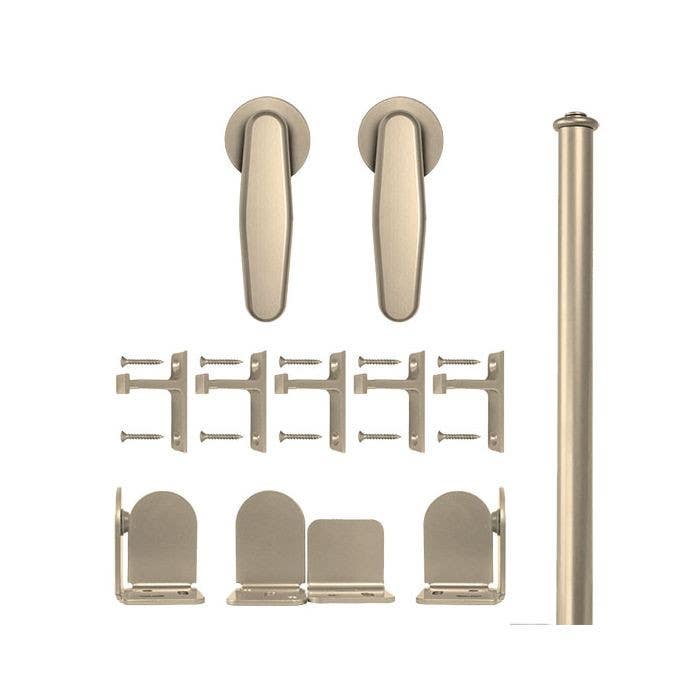 Custom Service Hardware QG.1310.V.02-NR Vista Hardware Short Bracket Kit Satin Nickel