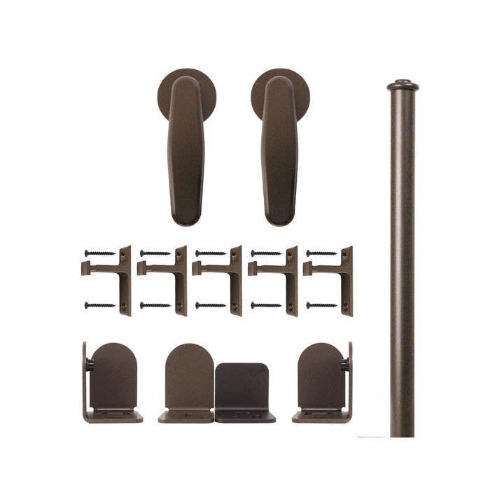 Custom Service Hardware QG.1310.V.07-NR Vista Hardware Short Bracket Kit Bronze