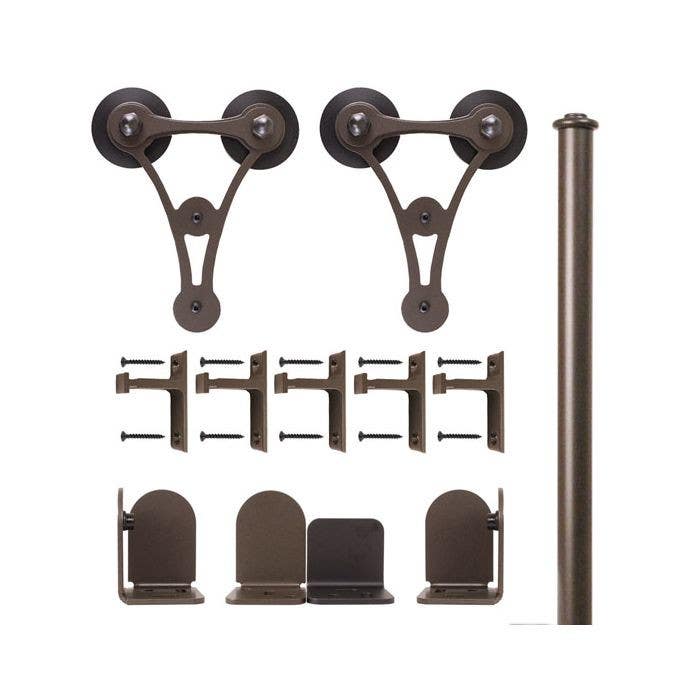 Custom Service Hardware QG.1310.V8.07-NR V-8  Hardware Short Bracket Kit Oil Rubbed Bronze