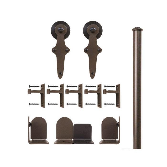 Custom Service Hardware QG.1310.WR.07-NR Wright Short Bracket Kit Oil Rubbed Bronze