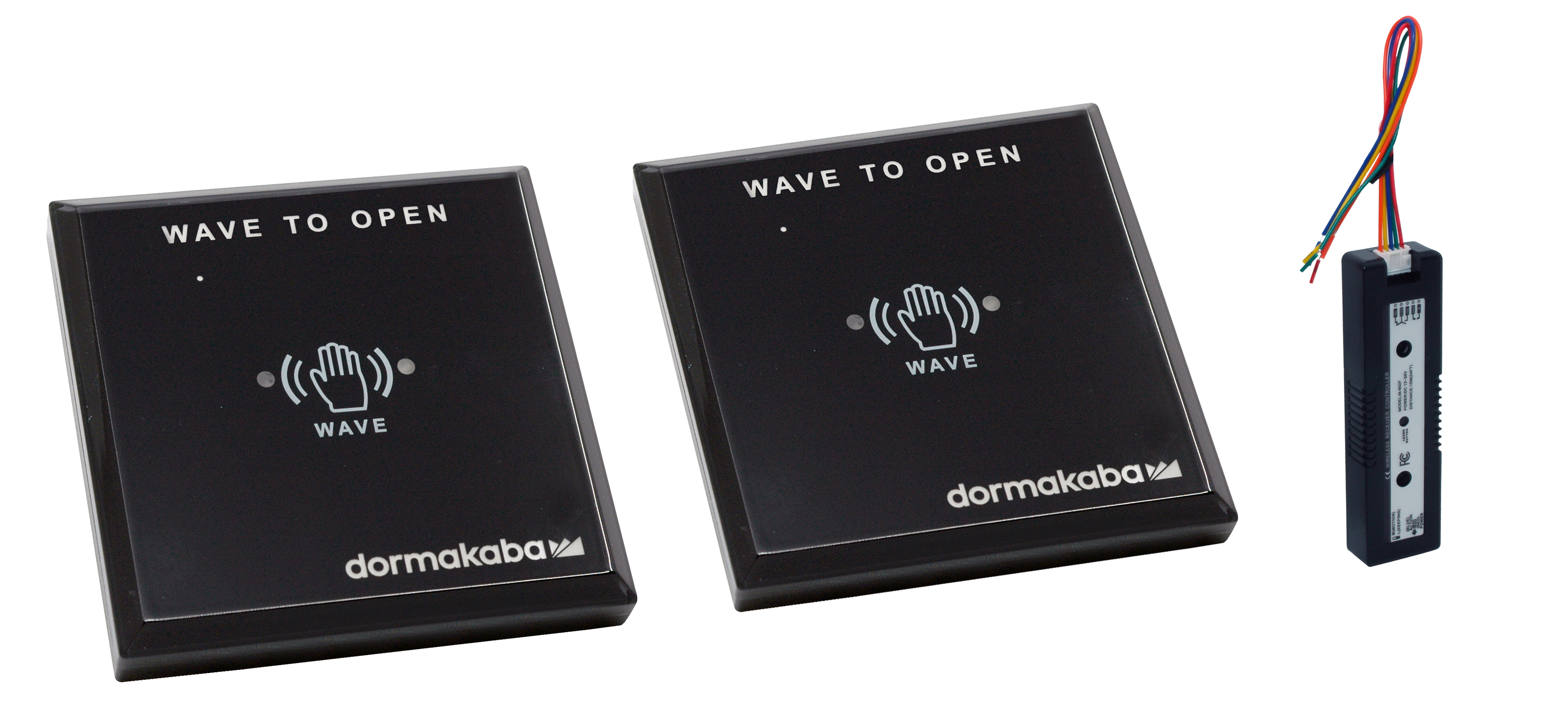 RCI 912GL-WBT Battery Power, Glass Plate Touch-Free Actuator (Black)