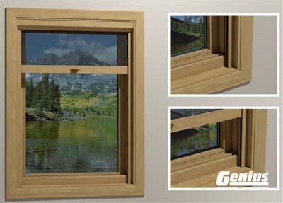 Genius GI4118 Incognito2 Wood Trimmed Window Screens