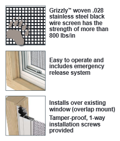 Larson L62 Slider Security Glass & Screen