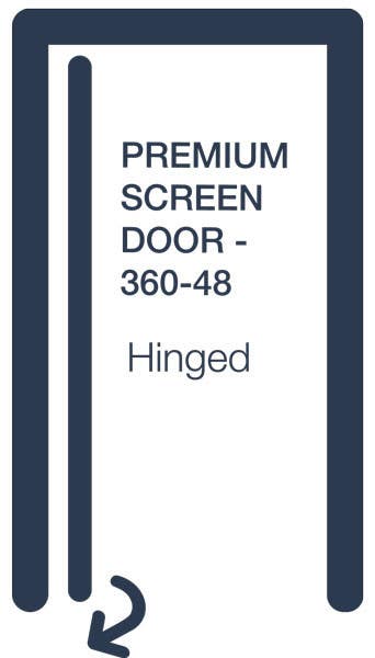Larson 360-48 Hinged Premium Screen Door