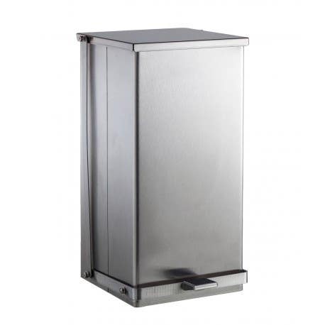 Bobrick B-221216 Floor-Standing Foot-Operated Waste Receptacle, Capacity-12 Gal., Finish-Satin