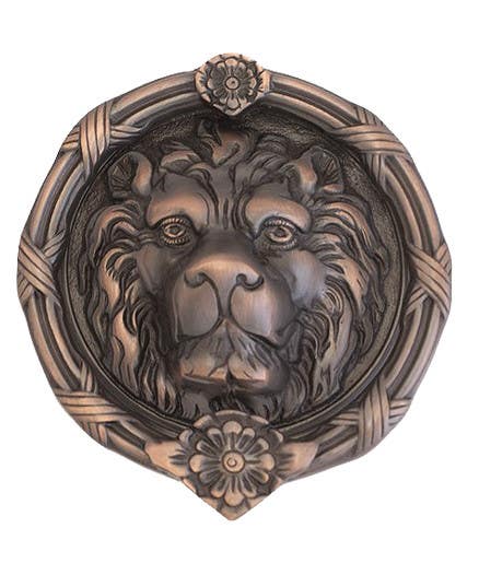Brass Accents A07-K5100 Leo Lion Door Knocker 8-3/8"
